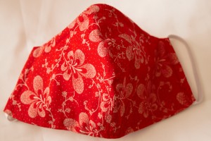 Shaped red floral