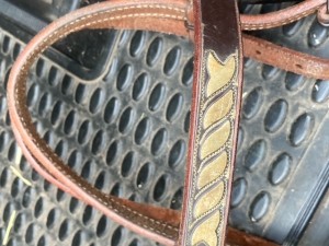 Pre-Owned Brown Leather Western headstall
