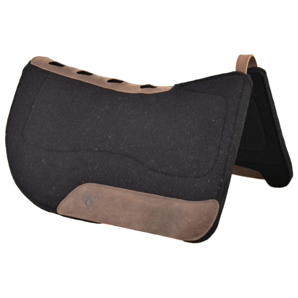 Total Saddle Fit Western Perfect Saddle Pad Round Skirt with shims