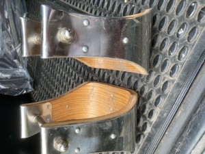 Pre-Owned Buckaroo Stirrups metal bound wood