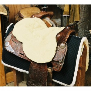 Lambskin Western Seat Saver, Sheepskin Western Seat Saver